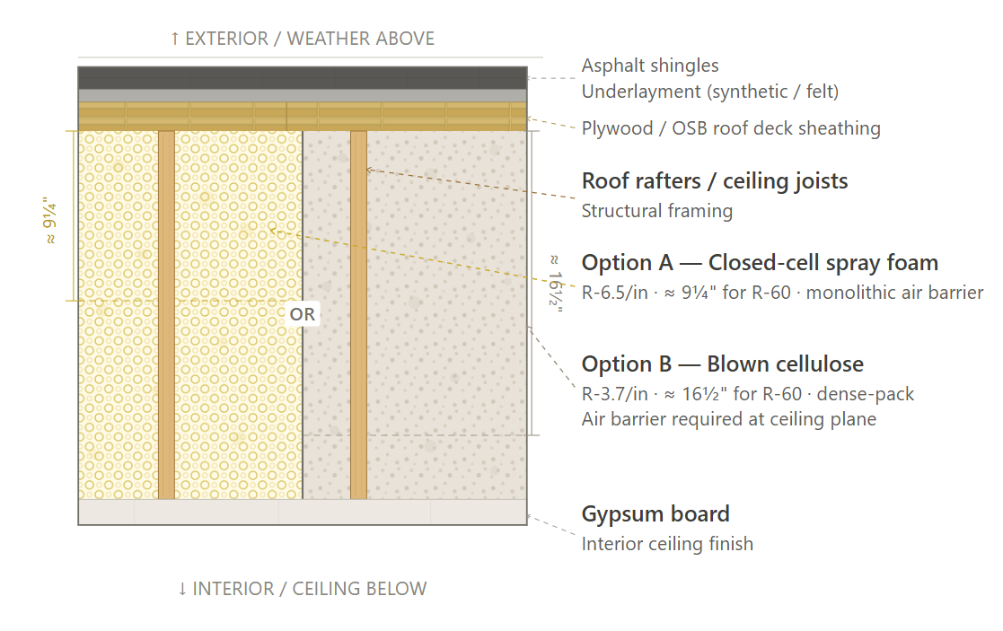 Roof assembly cross-section diagram – CS40