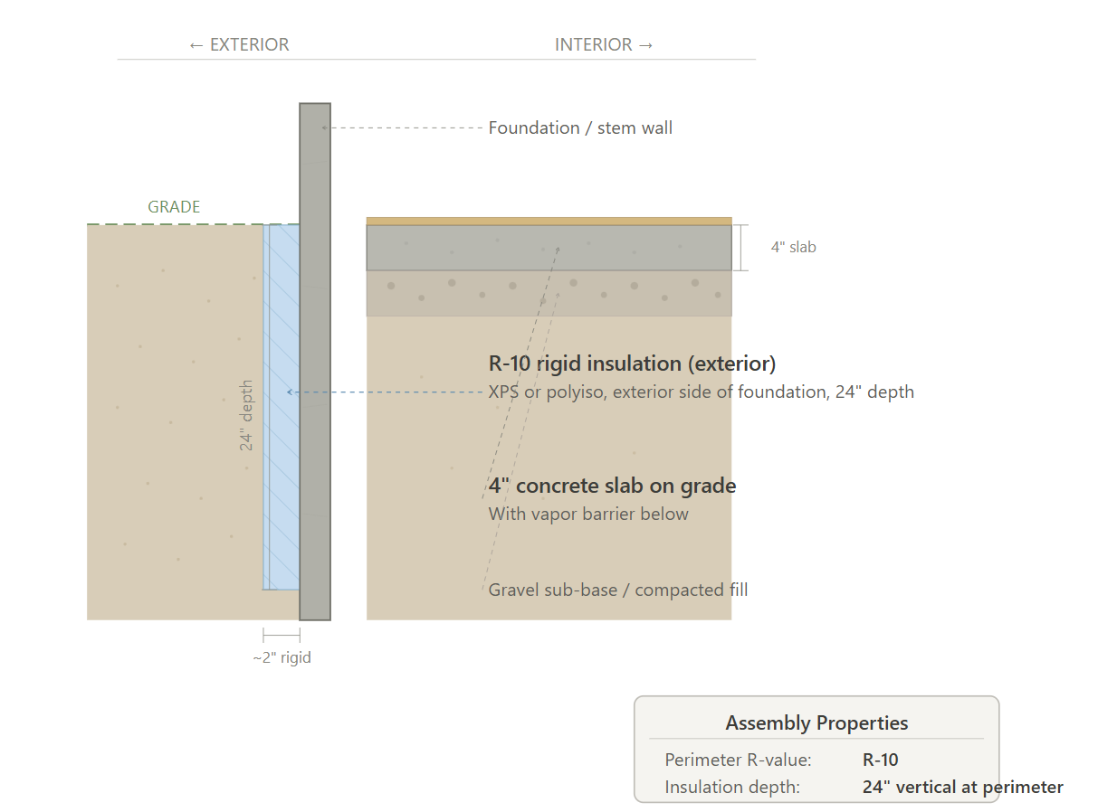 Slab edge cross-section diagram – CS42